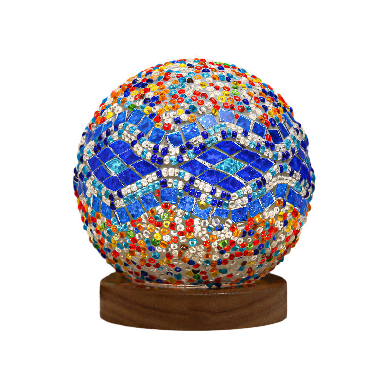 Elegant dimmable mosaic table lamp