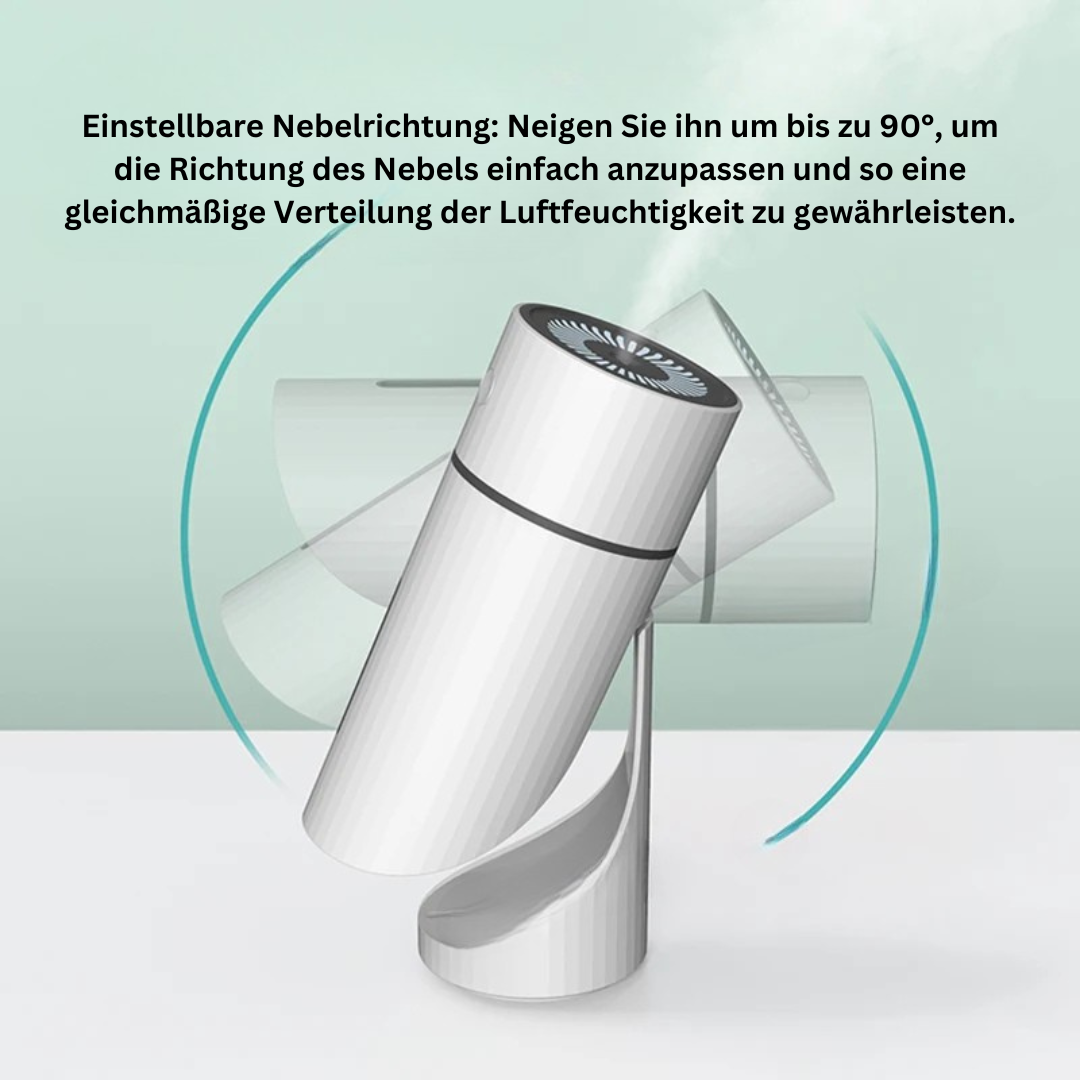 Rotatable mini humidifier with light