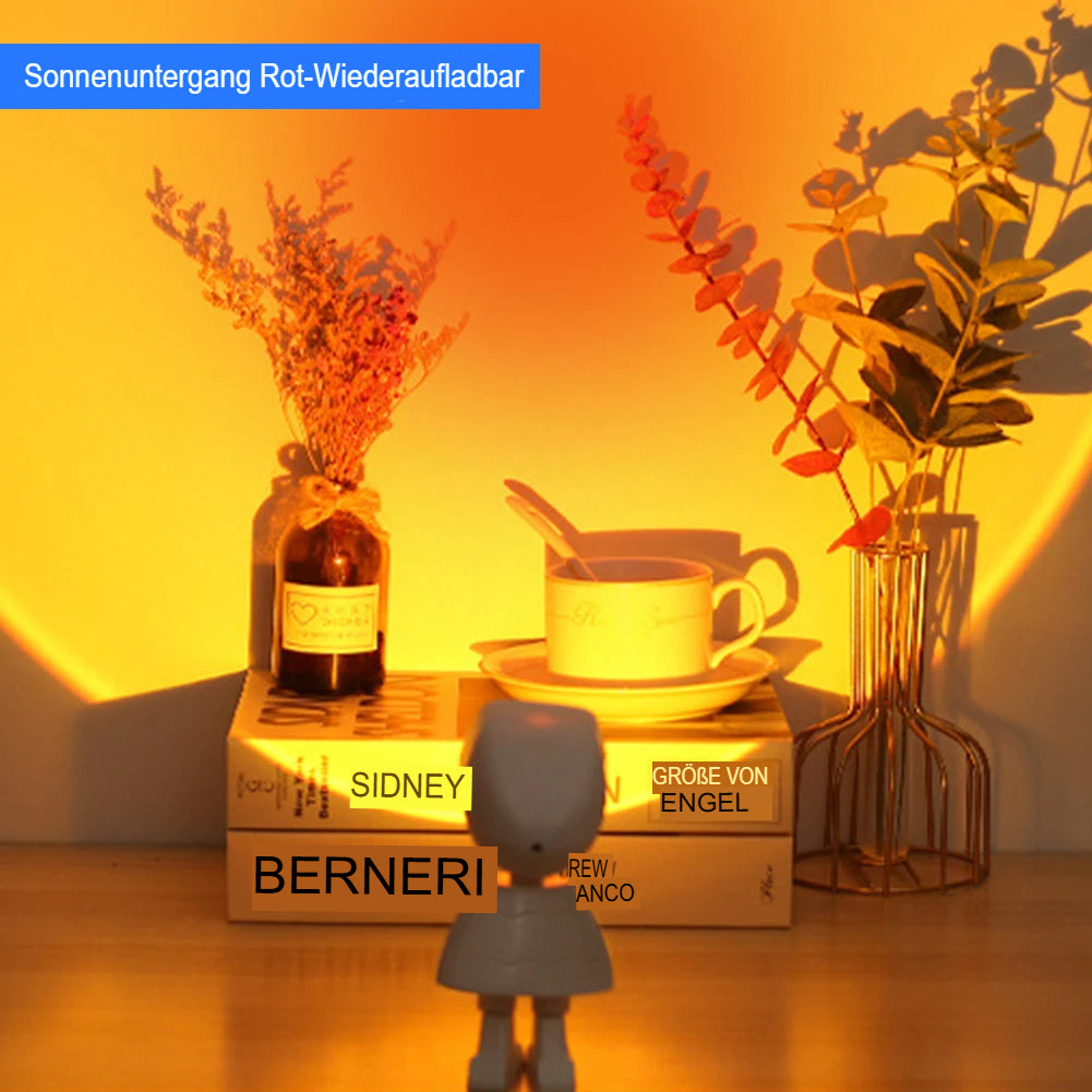 LED-Sunset-Lampe – Traumhafte Projektionen für gemütliche Abende-Aster Selection