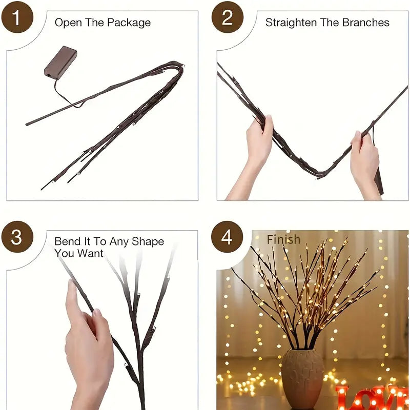 LED Zweiglichter für Weihnachten & Neujahr