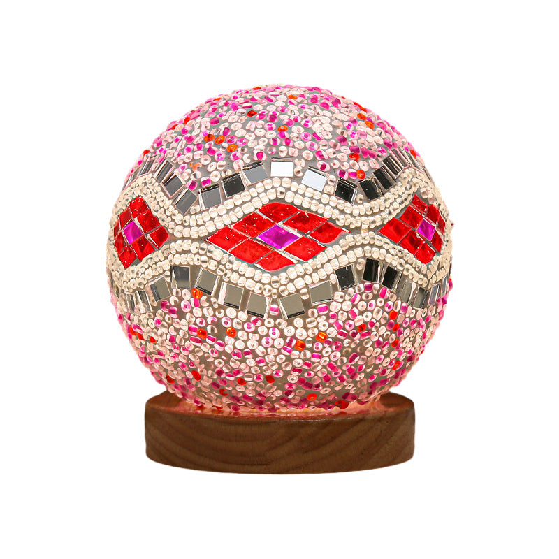 Elegant dimmable mosaic table lamp