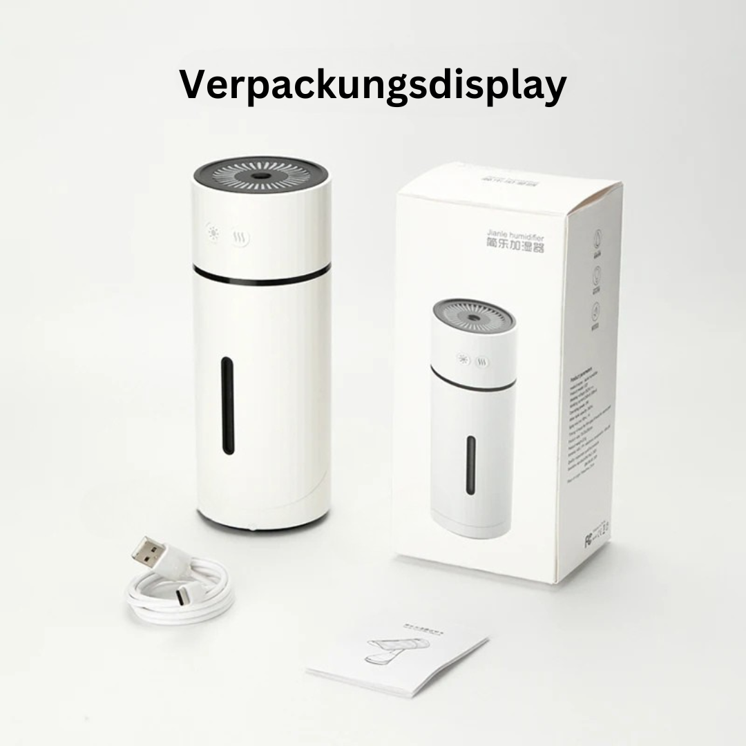 Rotatable mini humidifier with light