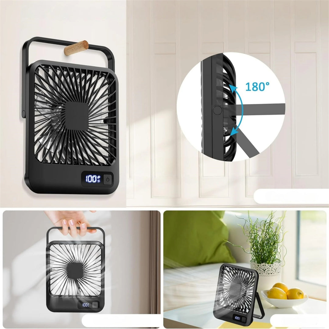 Tragbarer wiederaufladbarer USB-Tischventilator