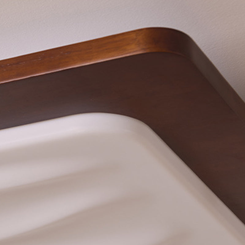 Moderne LED Holzlampe fürs Wohnzimmer