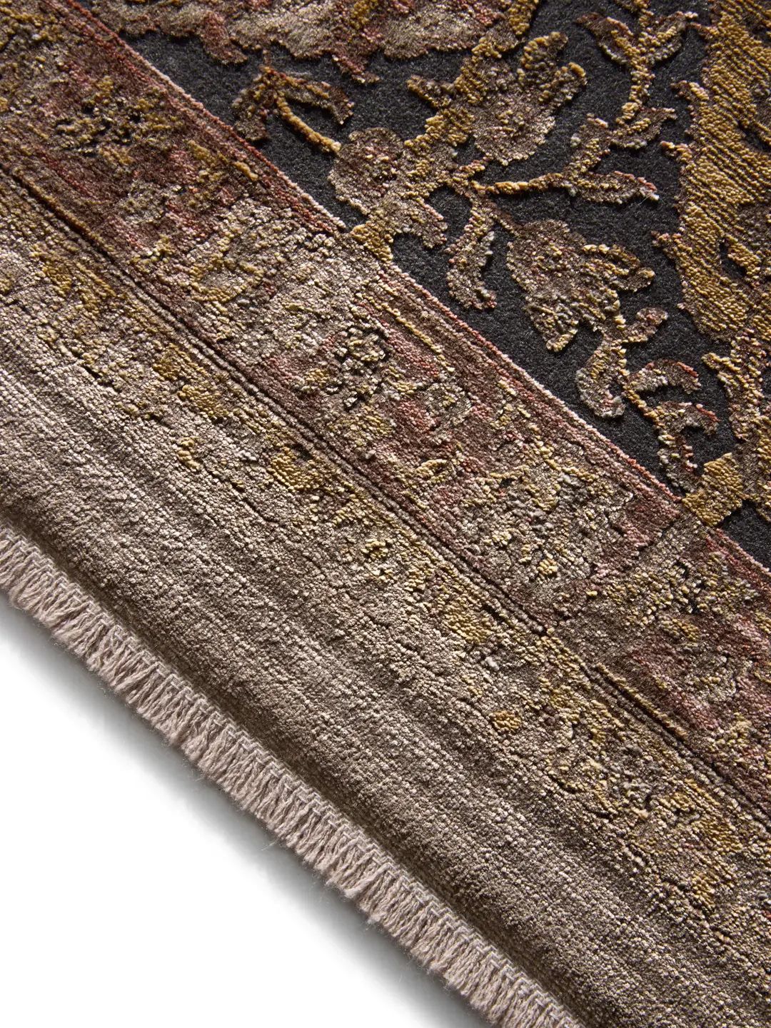 Blauer Vintage Teppich orientalisch modern Wohnzimmer Teppich elegant