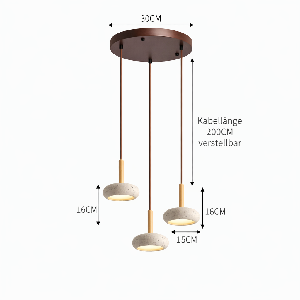 Japanische Wabi-Sabi Deckenleuchte