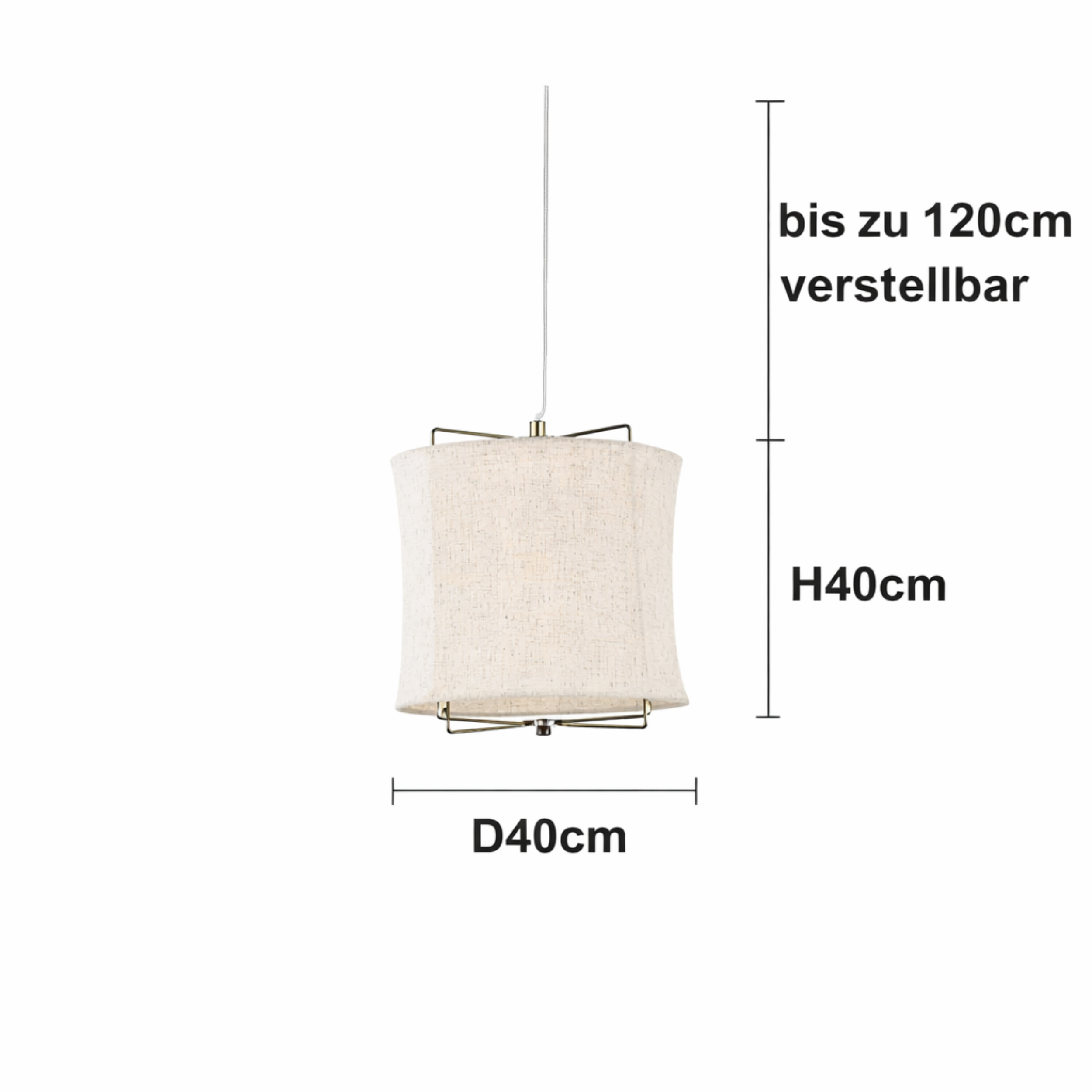 Aster Maison | Wabi Sabi stoff pendelleuchte - lang