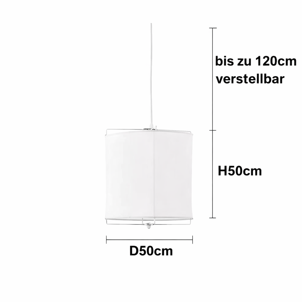 Aster Maison | Wabi Sabi stoff pendelleuchte - lang