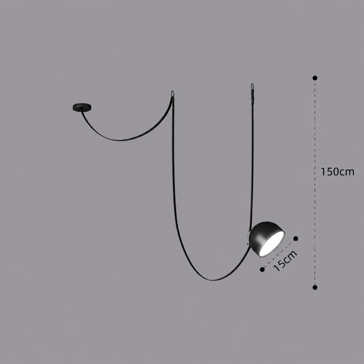 Minimalistische LED Pendelleuchte