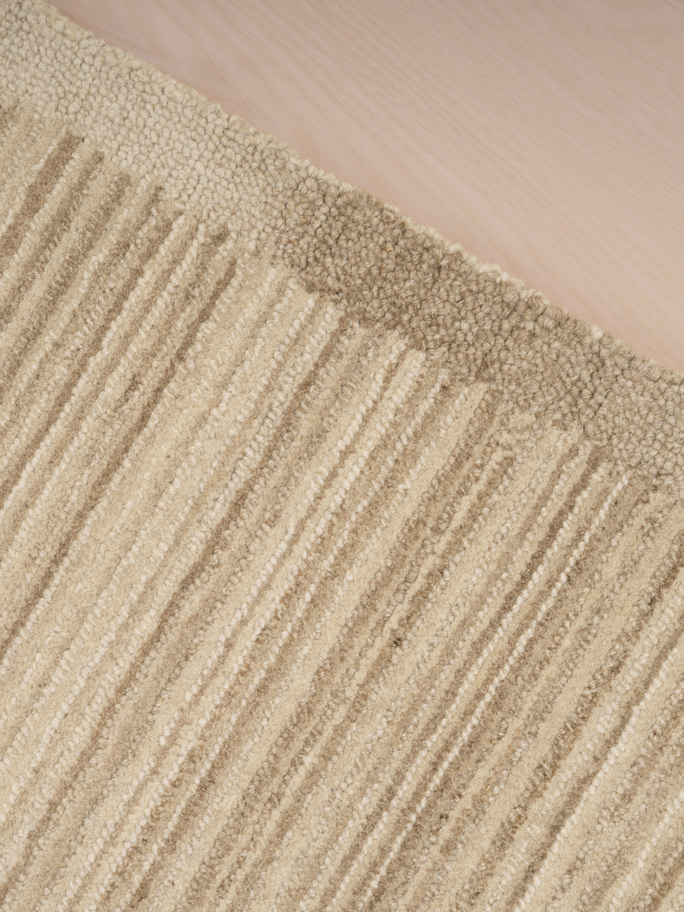 Wollteppich Beige 160x230 200x300 für Wohnzimmer und Schlafzimmer