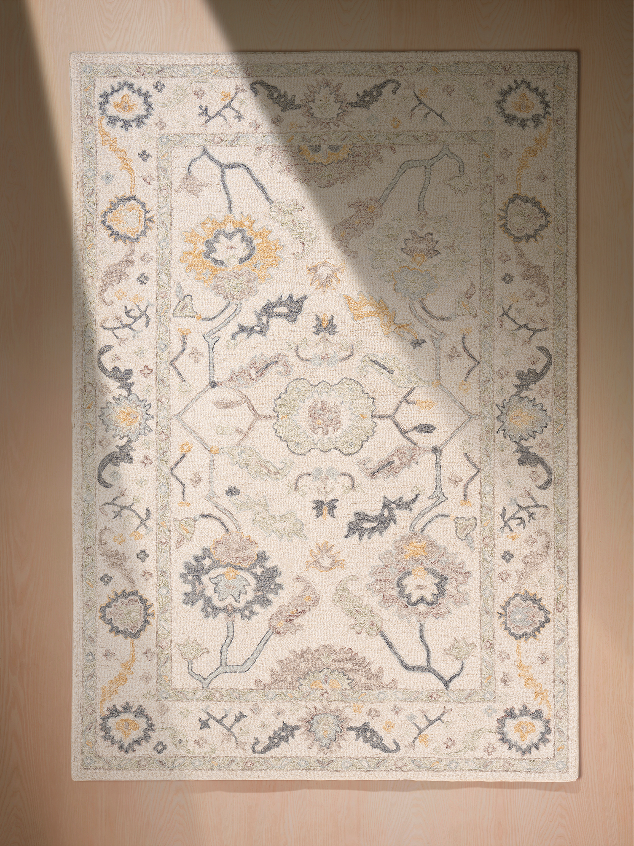 Wollteppich 160x230 200x290 aus Wolle für Wohnzimmer als Wohnteppich