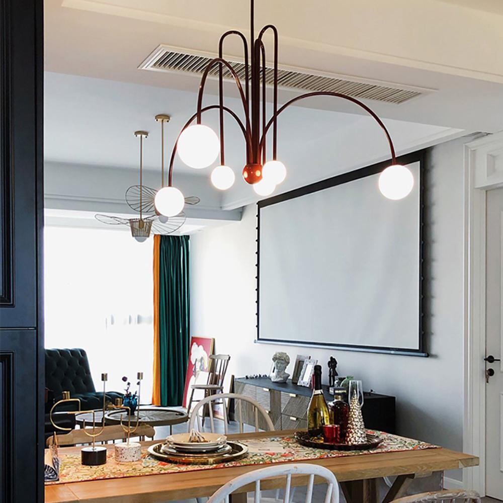 Plafonnier d'art lumineux moderne