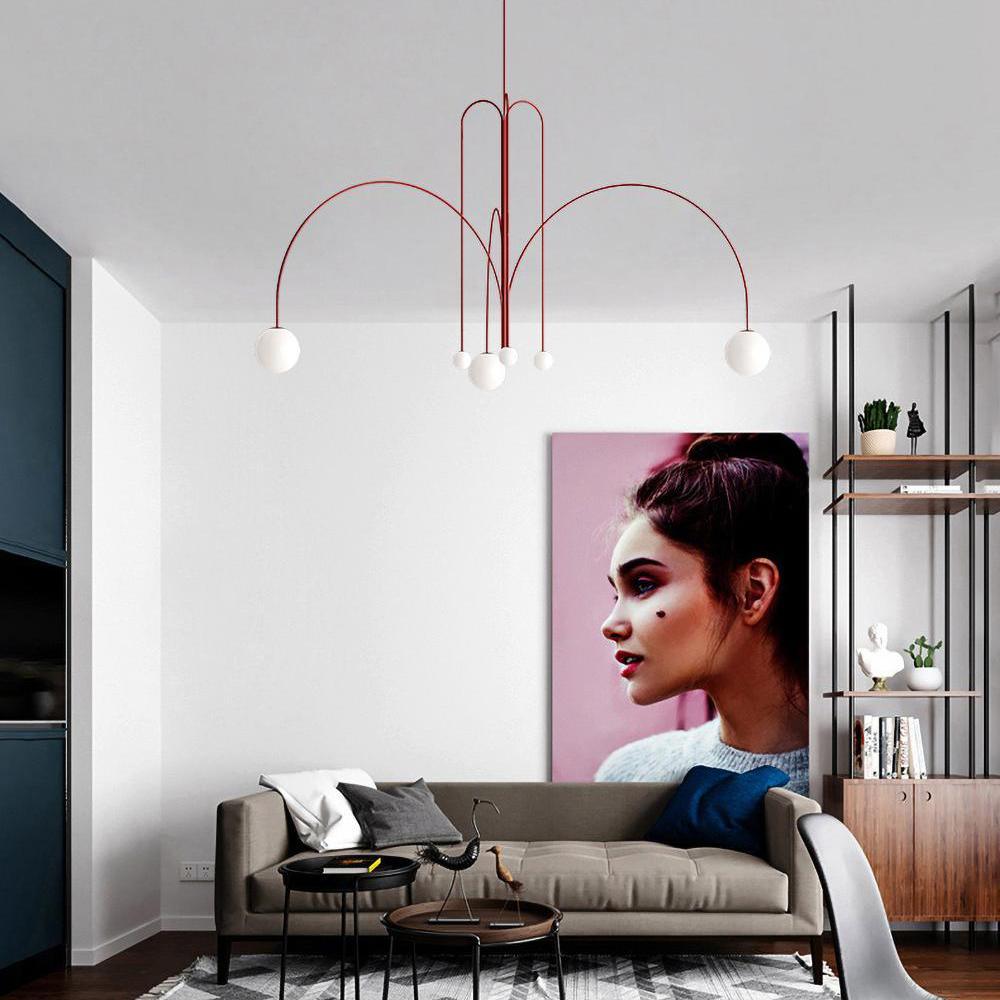Plafonnier d'art lumineux moderne