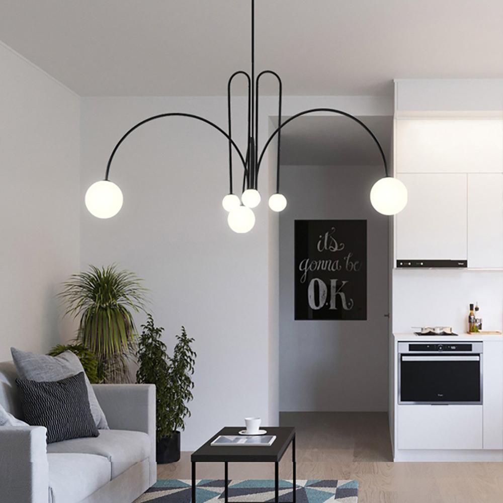 Plafonnier d'art lumineux moderne