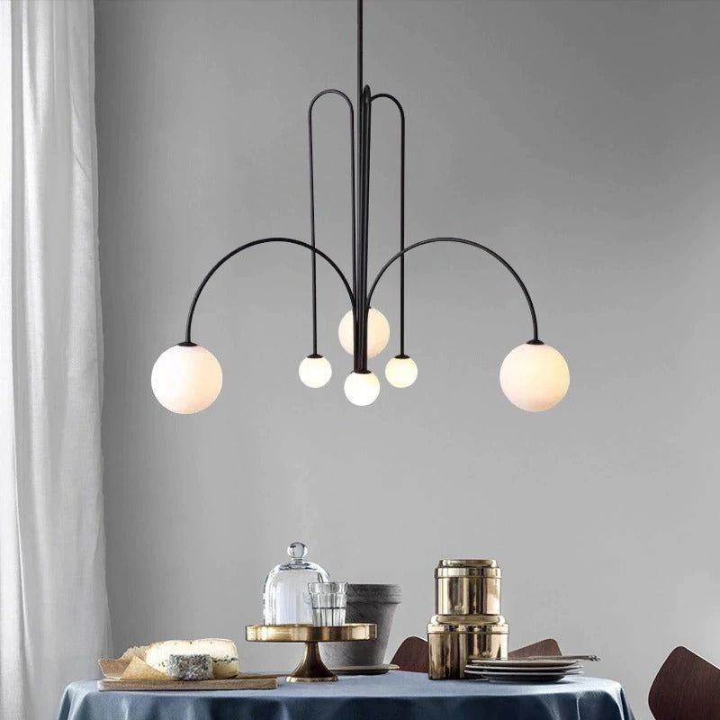 Plafonnier d'art lumineux moderne