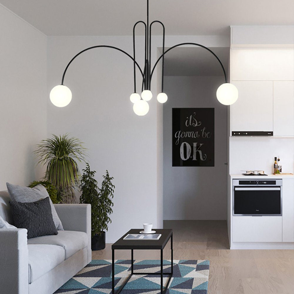 Plafonnier d'art lumineux moderne