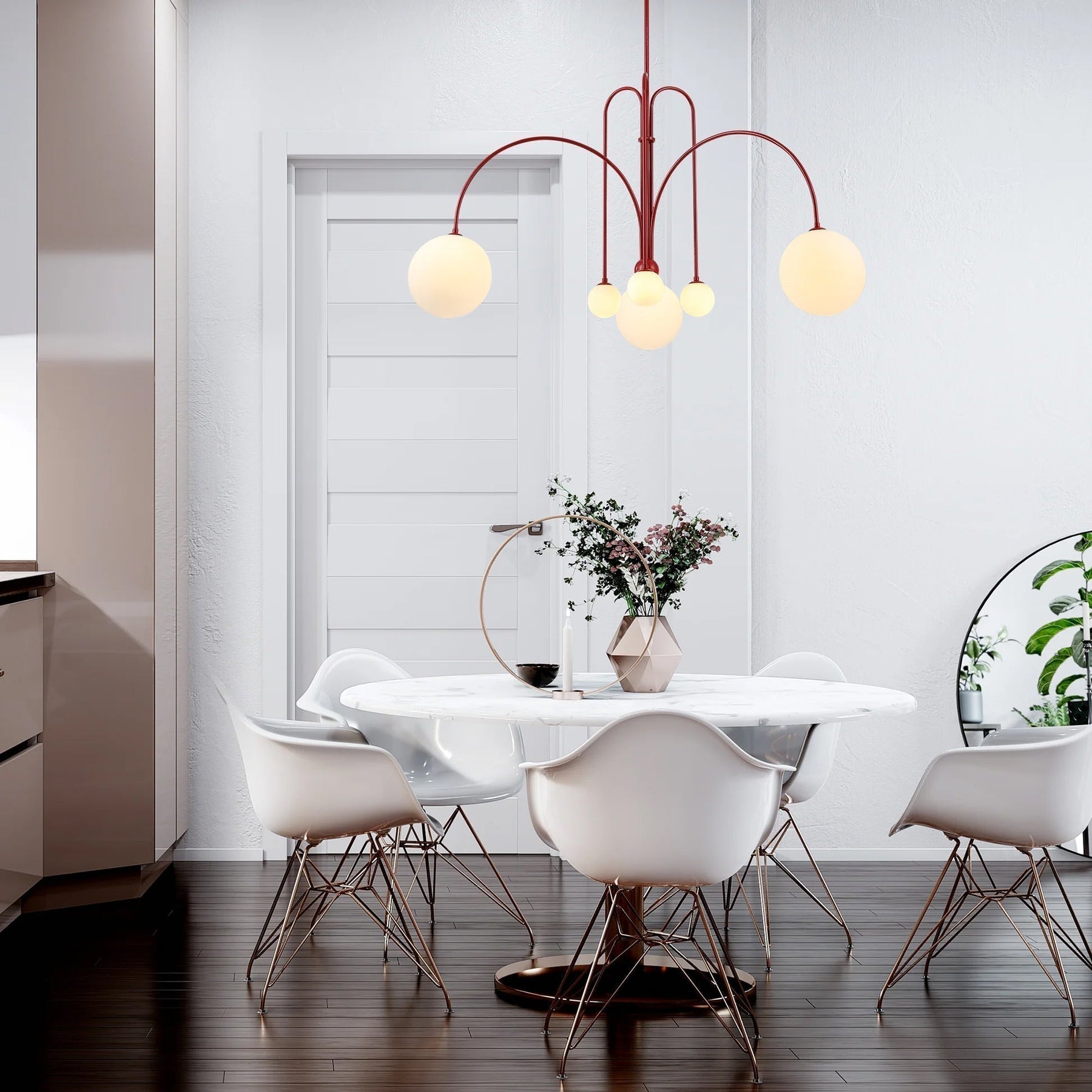 Plafonnier d'art lumineux moderne