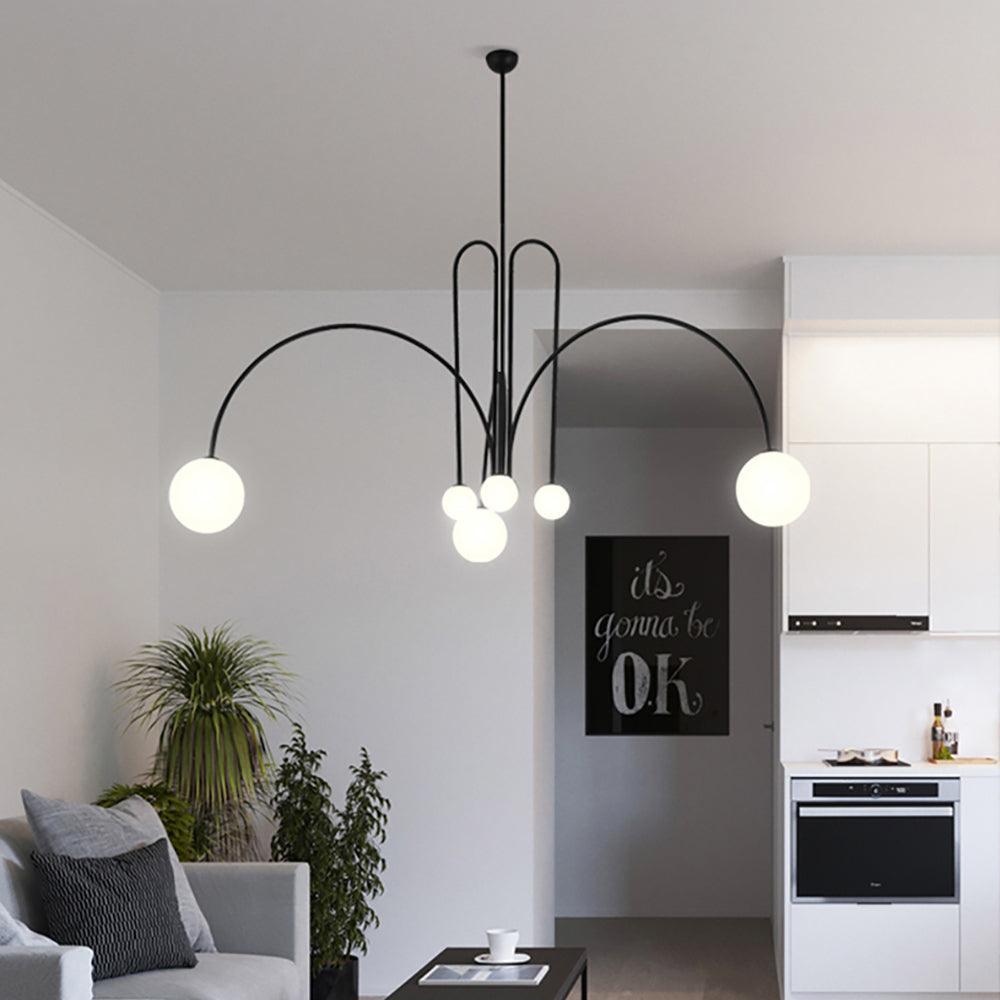Plafonnier d'art lumineux moderne