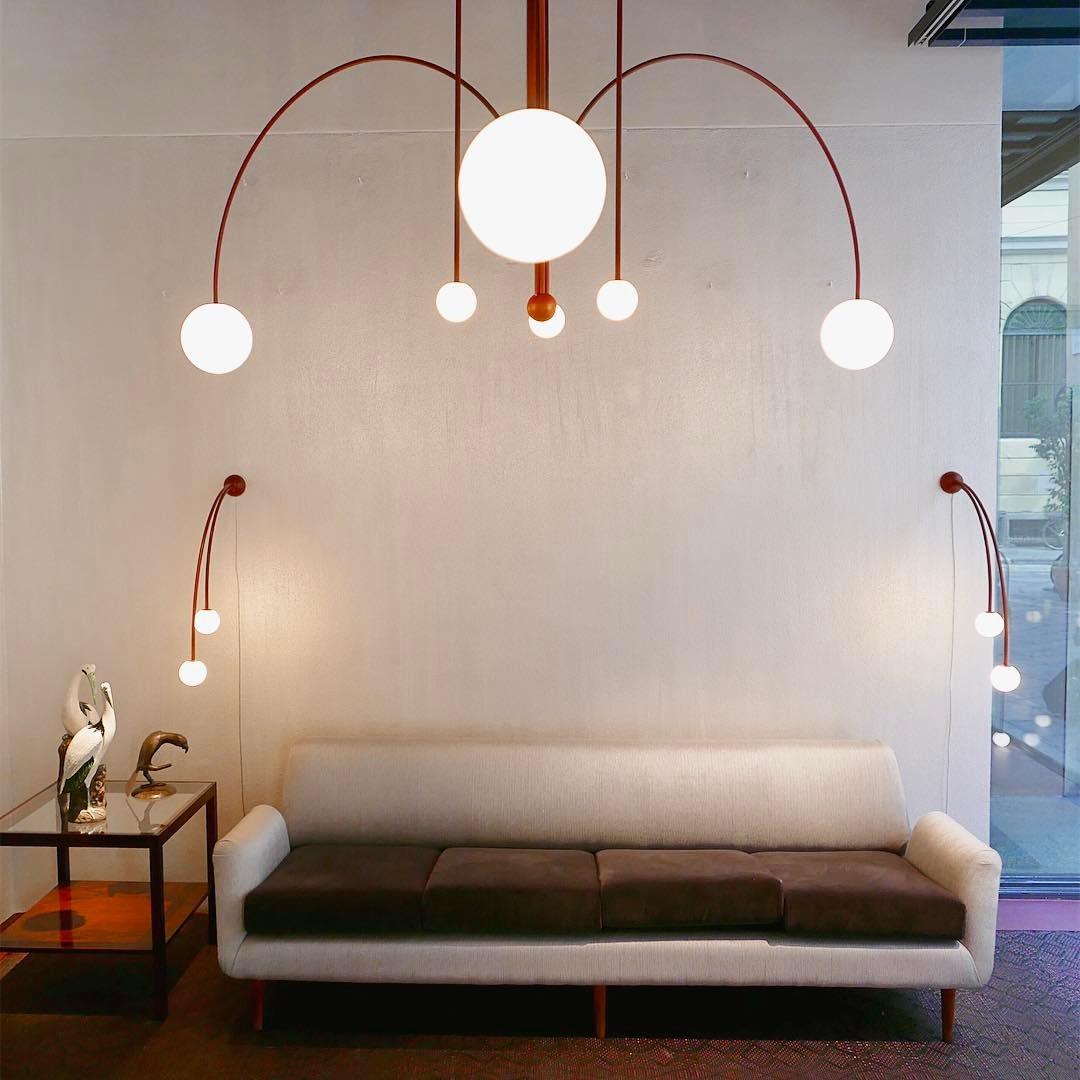 Plafonnier d'art lumineux moderne