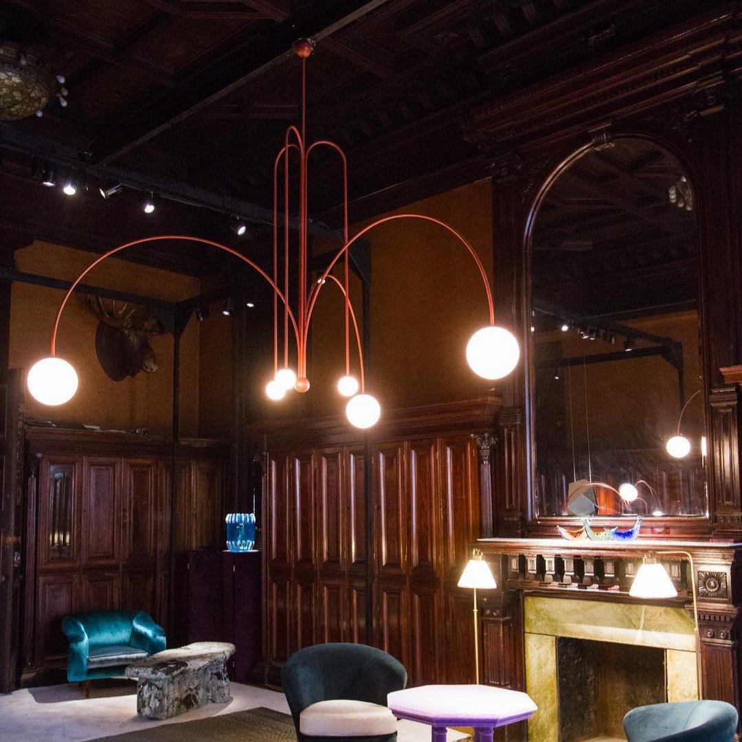 Plafonnier d'art lumineux moderne