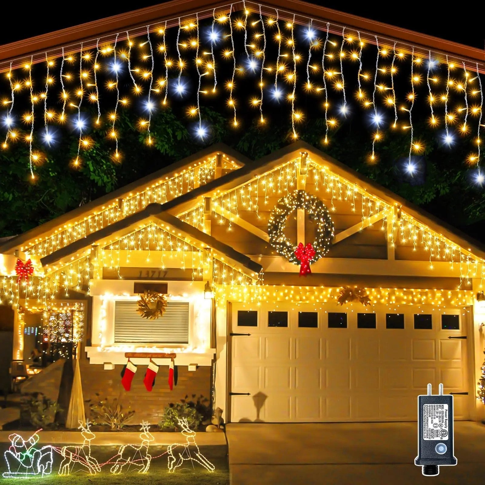 Festive outdoor Christmas lights for your garden
