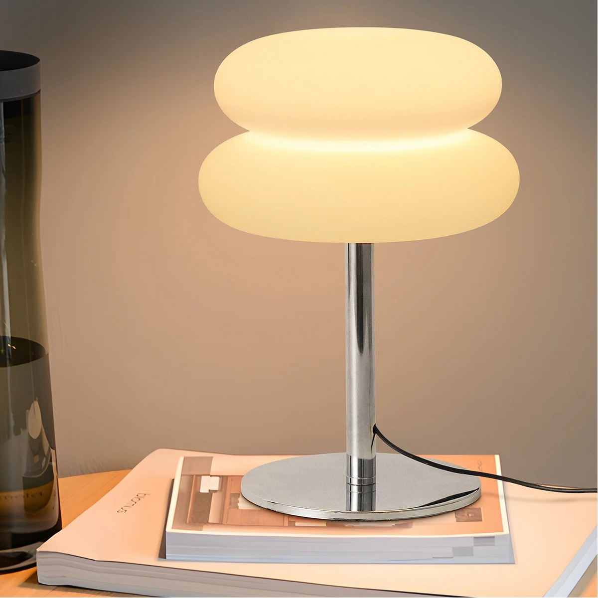 Cassiran Art Deco Glas Tischleuchte