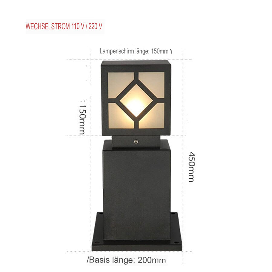 Moderne LED Gartenleuchte