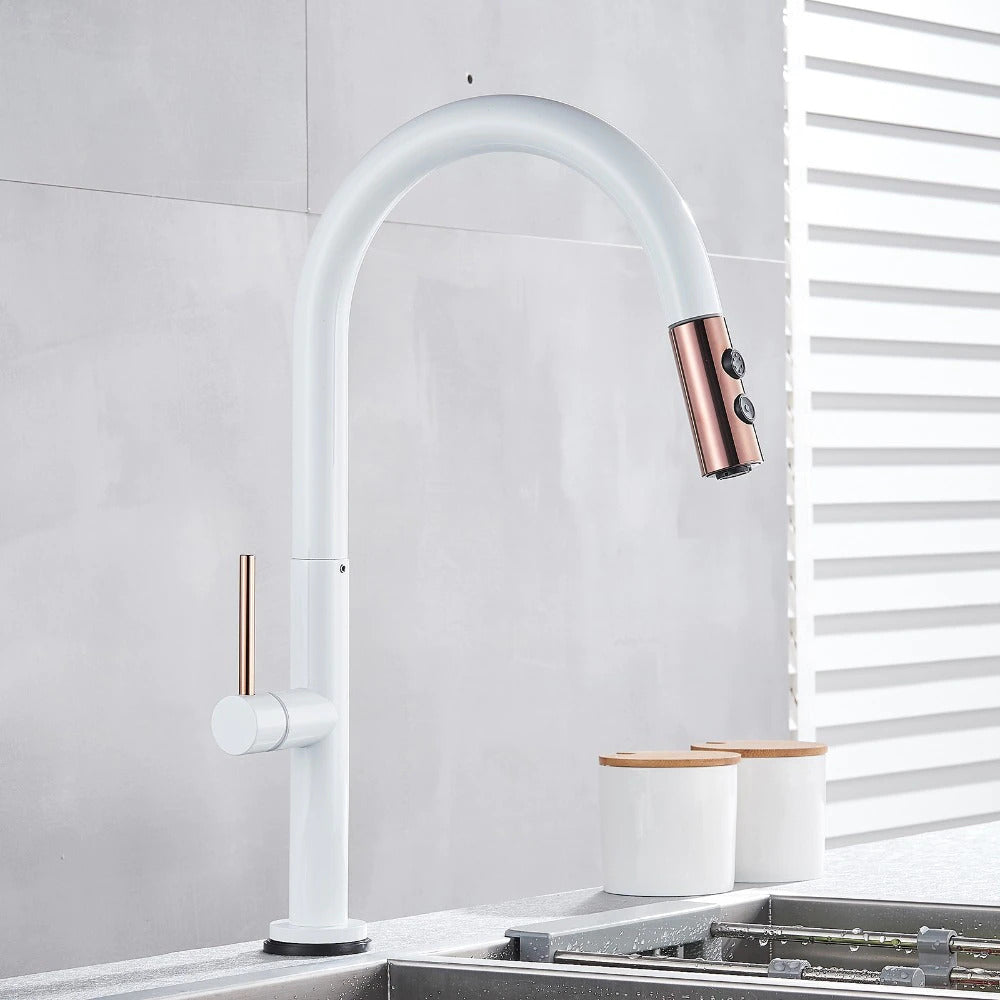 Elegante Spültischarmatur mit ausziehbarer Brause – Komfort & Stil vereint
