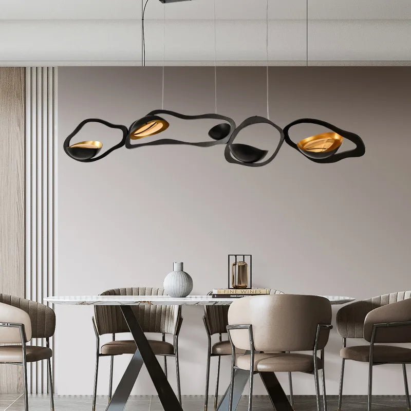 Moderne lineare Pendelleuchte für Wohnzimmer