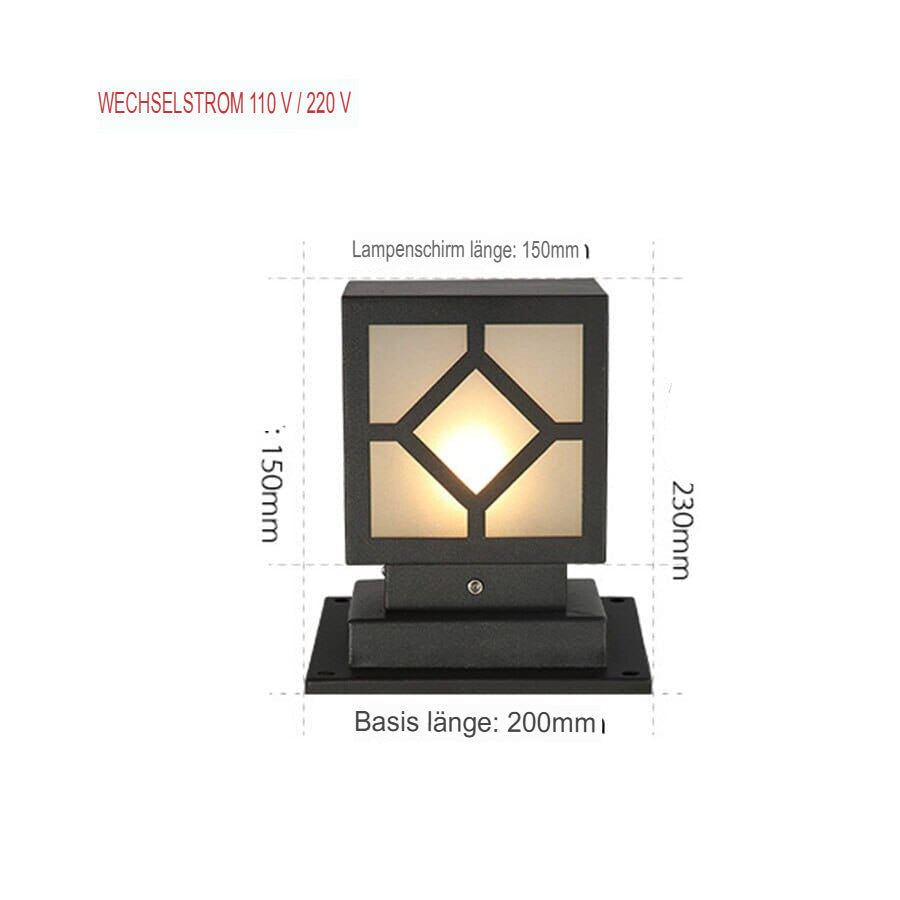 Moderne LED Gartenleuchte