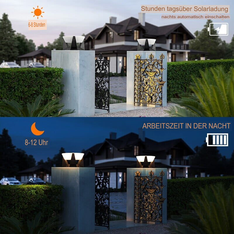 Solar Zaunpfostenleuchte LED