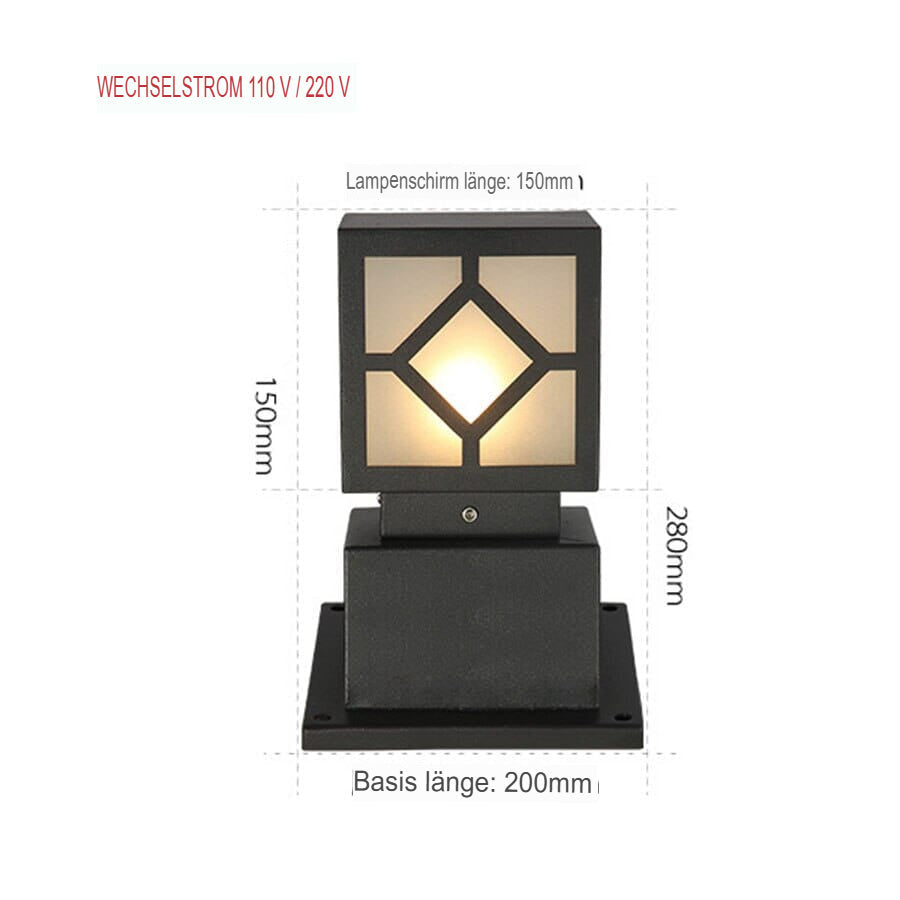 Moderne LED Gartenleuchte