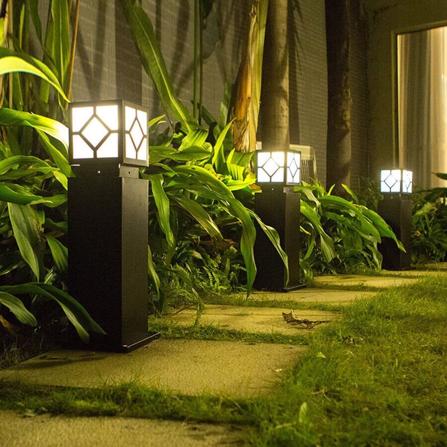 Moderne LED Gartenleuchte