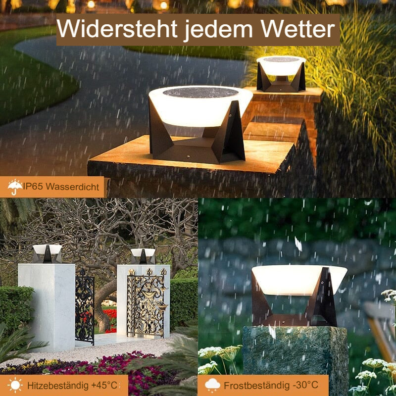 Solar Zaunpfostenleuchte LED