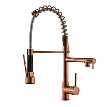 Moderne Küchenarmatur von Varello aus Edelstahl mit Ausziehbrause