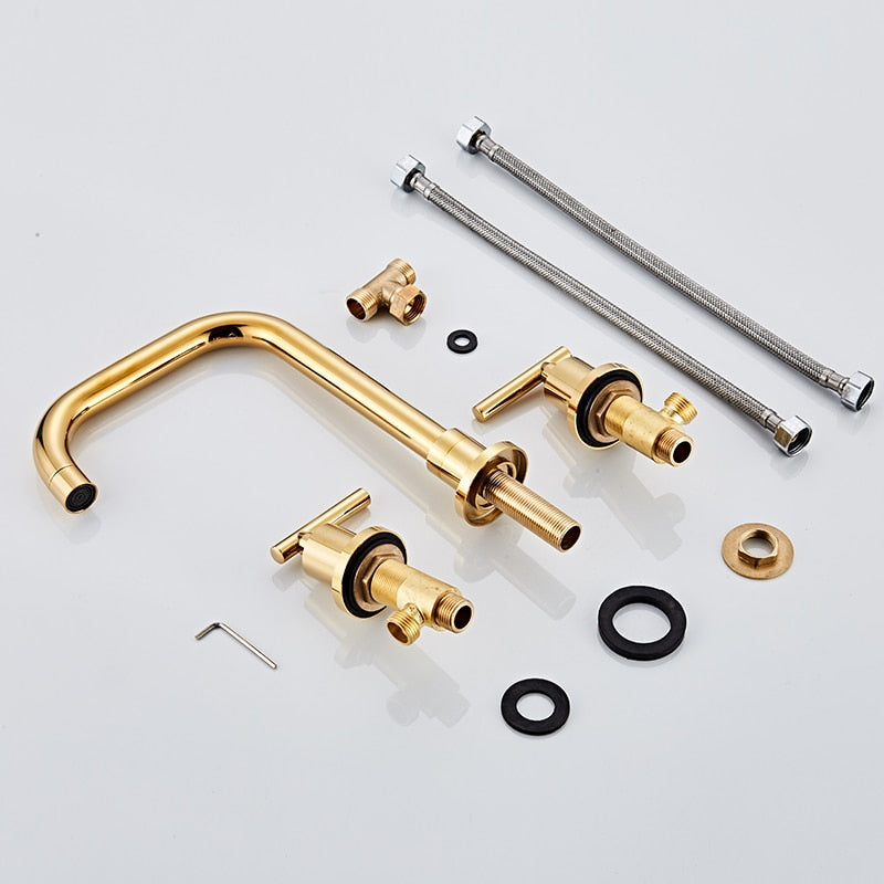 3-Loch Badezimmer-Armatur – Klassisch & Funktional-Aster Selection