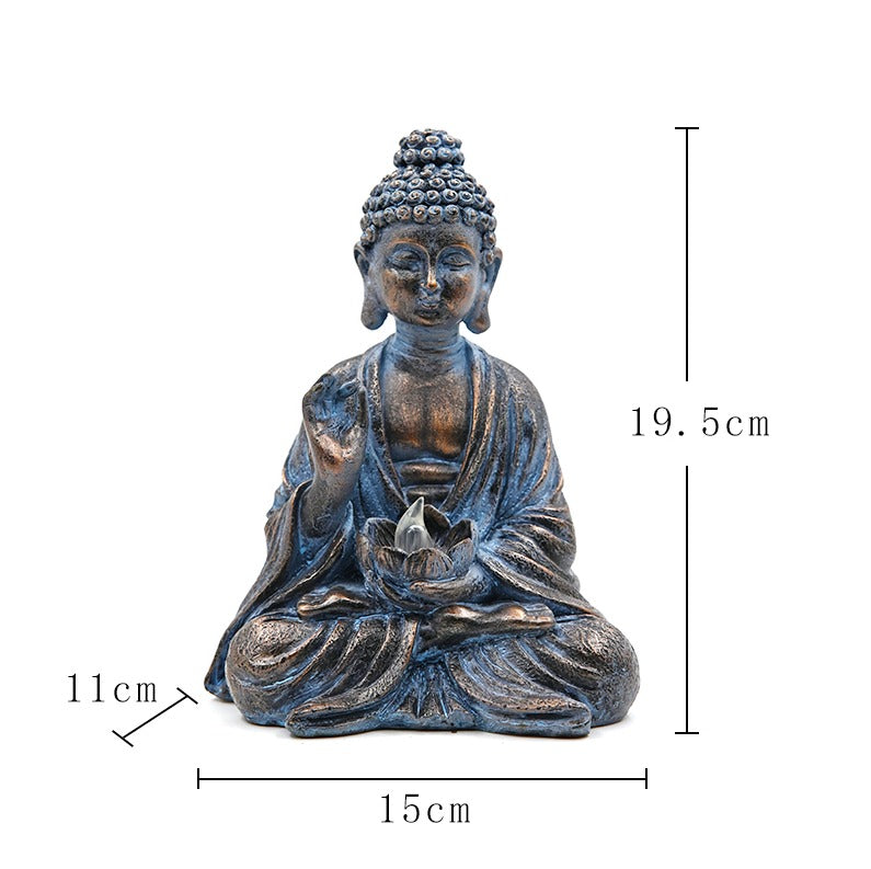Solar Buddha Gartenfigur