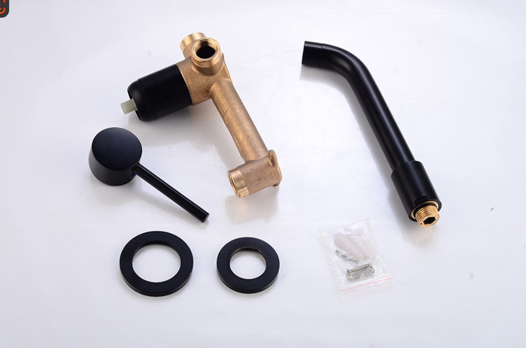 Wall-mounted cold water faucet
