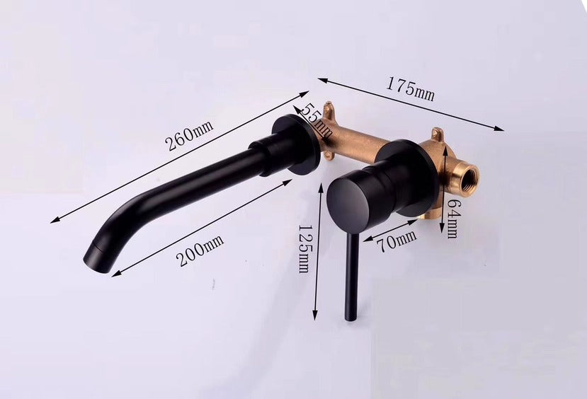 Wall-mounted cold water faucet