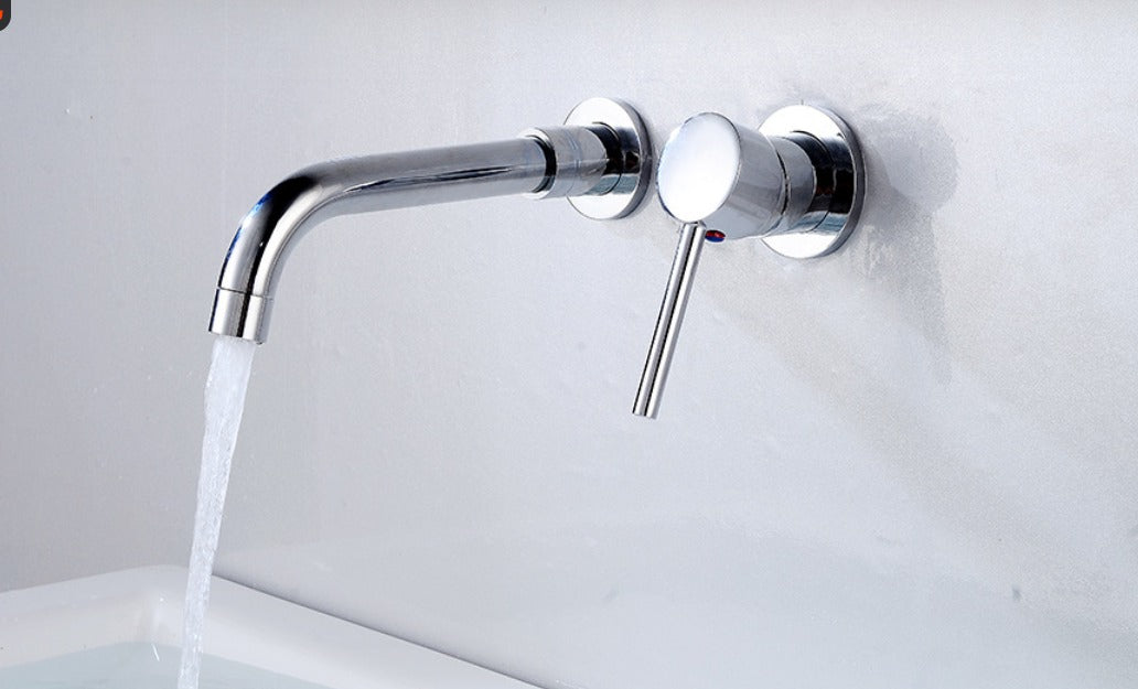 Wall-mounted cold water faucet
