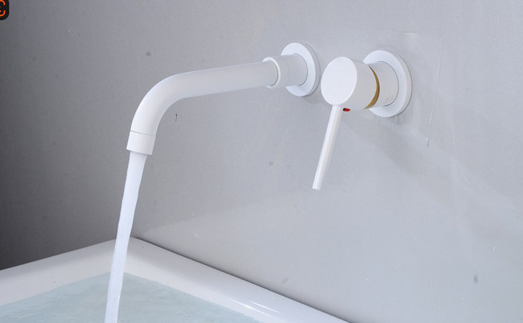 Wall-mounted cold water faucet