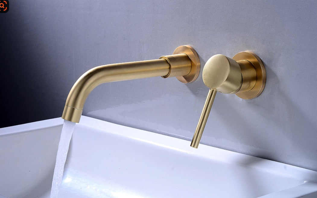 Wall-mounted cold water faucet