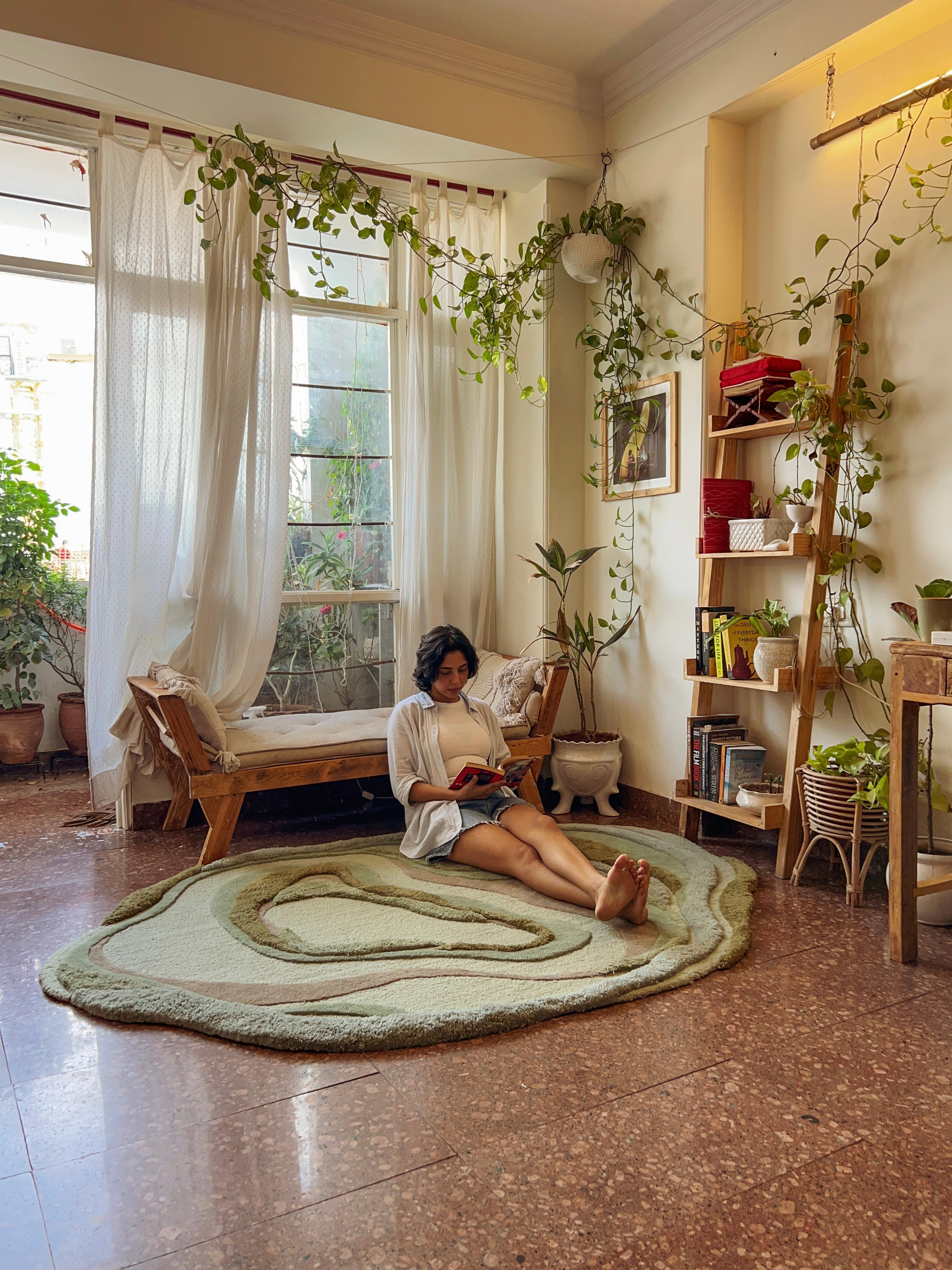 Teppich Wohnzimmer 200x300 aus reiner Neuseelandwolle mit dichter Oberfläche für modernes gemütliches Wohnambiente