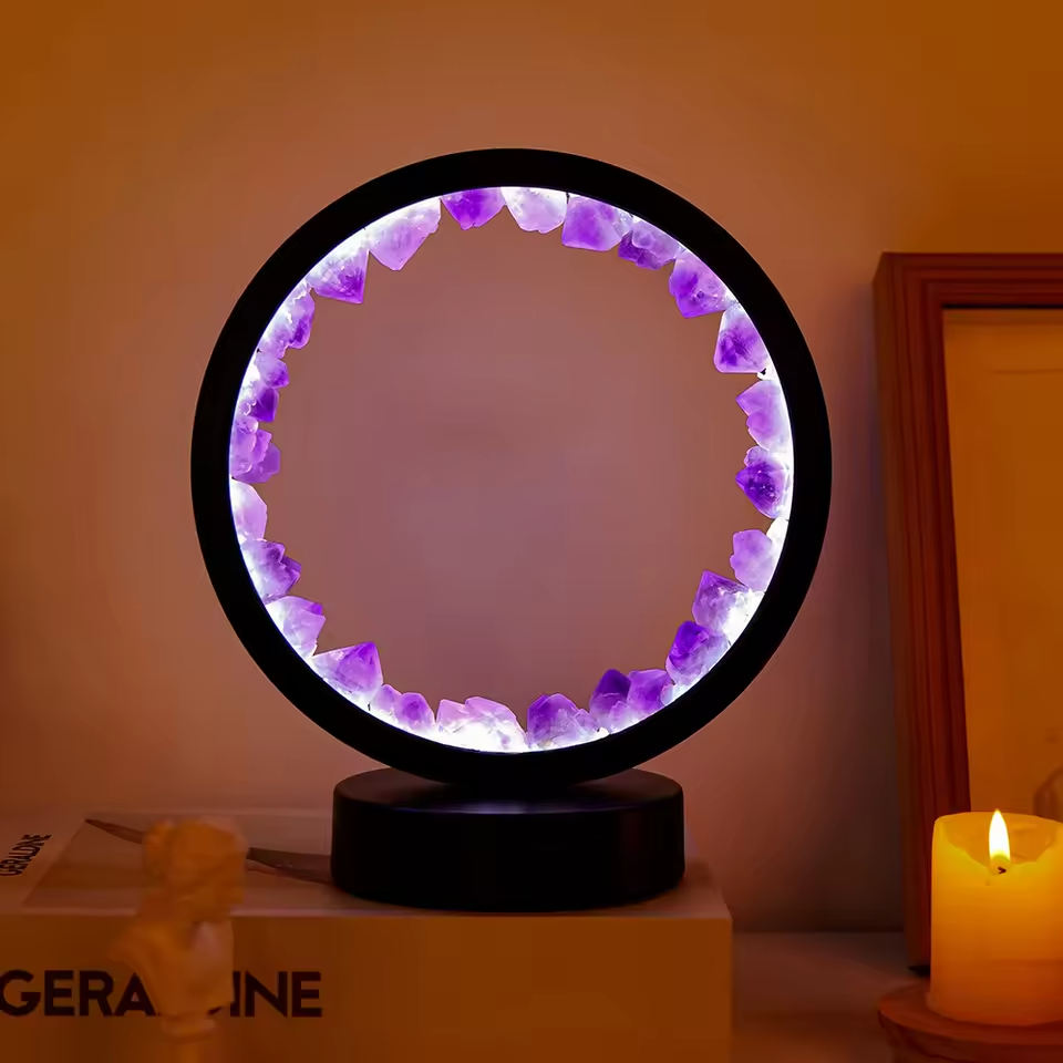 Luxuriöse Tischlampe – Kristallenergie für Ihr Zuhause