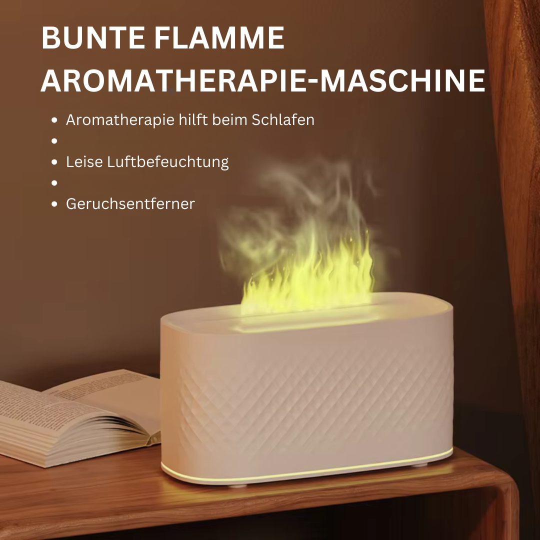 Aroma humidifier with LED flame effect – wellness & design combined
