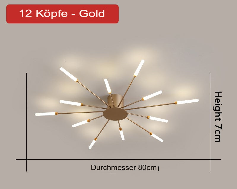 Stylish LED rod hanging lamp