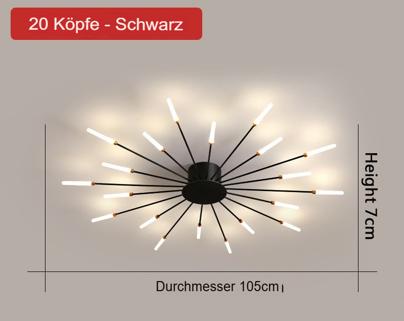 Stylish LED rod hanging lamp