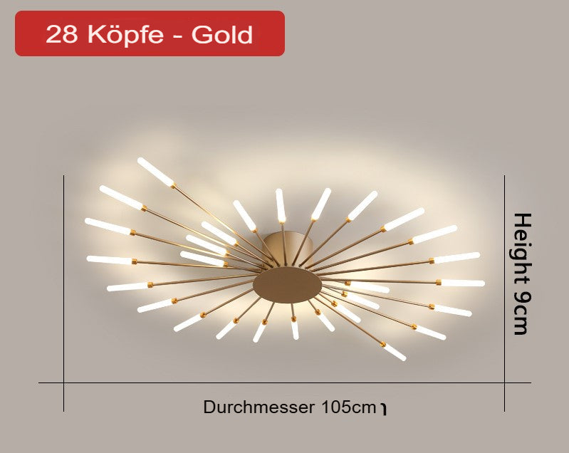 Stylish LED rod hanging lamp