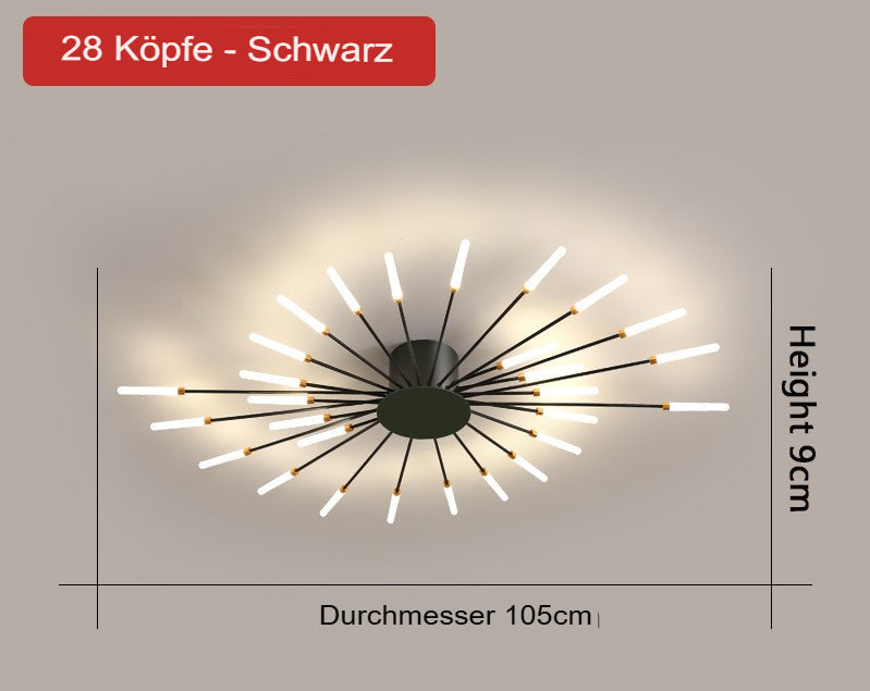 Stylish LED rod hanging lamp