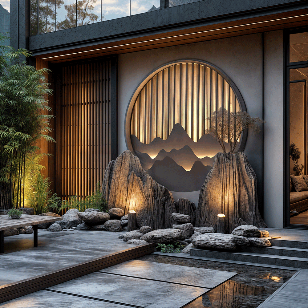 Elegant LED outdoor wall light